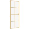 Porte intérieure mince doré 76x201,5 cm verre trempé aluminium 551510551510