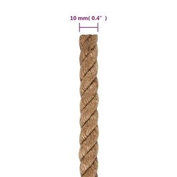 Corde de jute 50 m de long 10 mm d'épaisseur 551524551524