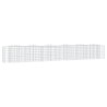 Lit surélevé à gabions arqué 600x50x100 cm Fer galvanisé 551528551528