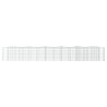 Lit surélevé à gabions arqué 600x50x100 cm Fer galvanisé 551528551528