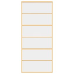 Porte coulissante doré 90x205 cm verre ESG clair et aluminium 551551551551