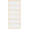 Porte coulissante doré 90x205 cm verre ESG clair et aluminium 551551551551