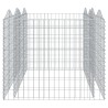 Lit surélevé à gabions arqué 200x100x100 cm Fer galvanisé 551556551556