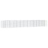 Lit surélevé à gabions arqué 600x100x100 cm Fer galvanisé 551571551571