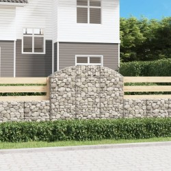 Panier de gabions arqué 150x30x120/140 cm Fer galvanisé 551573551573