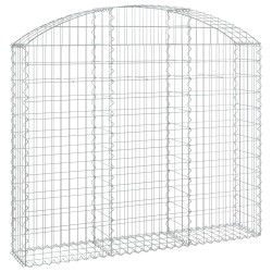 Panier de gabions arqué 150x30x120/140 cm Fer galvanisé 551573551573