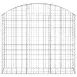 Panier de gabions arqué 150x30x120/140 cm Fer galvanisé 551573551573