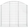 Panier de gabions arqué 150x30x120/140 cm Fer galvanisé 551573551573