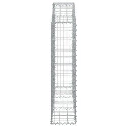 Panier de gabions arqué 150x30x120/140 cm Fer galvanisé 551573551573