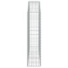 Panier de gabions arqué 150x30x120/140 cm Fer galvanisé 551573551573