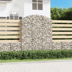 Panier de gabions arqué 150x30x180/200 cm Fer galvanisé 551577551577