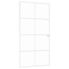 Porte d'intérieur Blanc 102x201,5 cm Trempé verre aluminium fin 551590551590