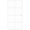 Porte d'intérieur Blanc 102x201,5 cm Trempé verre aluminium fin 551590551590