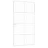Porte d'intérieur Blanc 102x201,5 cm Trempé verre aluminium fin 551590551590