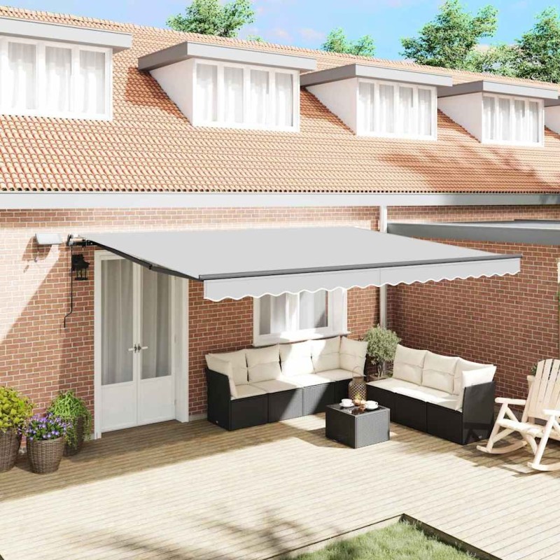 Cadre d'auvent avec Anthracite 4,5 x 2,5 m Aluminium 551603551603