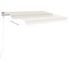 Auvent manuel rétractable 450x300 cm Crème 551631551631