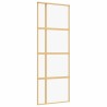 Porte coulissante doré 76x205 cm verre ESG clair et aluminium 551633551633