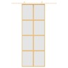 Porte coulissante doré 76x205 cm verre ESG dépoli et aluminium 551634551634