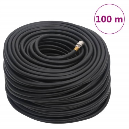 Tuyau d'air hybride noir 0,6" 100 m caoutchouc et PVC 551649551649