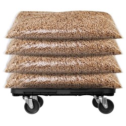 Chariot de transport noir polypropylène 300 kg 551650551650