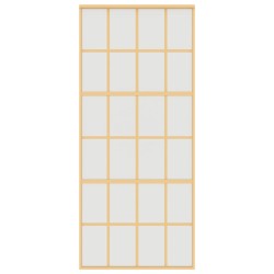 Porte coulissante doré 90x205 cm verre ESG dépoli et aluminium 551677551677