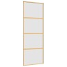 Porte coulissante doré 76x205 cm verre ESG dépoli et aluminium 551678551678