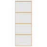 Porte coulissante doré 76x205 cm verre ESG dépoli et aluminium 551678551678