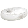 Vasque à poser blanc ovale 59x40x15 cm céramique 551685551685