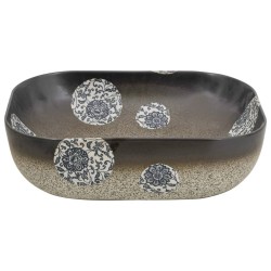 Vasque à poser multicolore rectangulaire céramique 551690551690