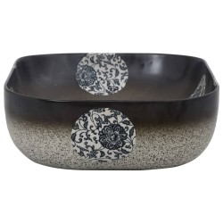 Vasque à poser multicolore rectangulaire céramique 551690551690