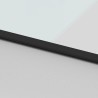 Porte coulissante noir 102,5x205 cm verre trempé aluminium 551709551709