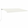 Auvent manuel rétractable 500x300 cm Crème 551711551711