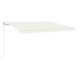 Auvent rétractable automatique 450x300 cm Crème 551713551713