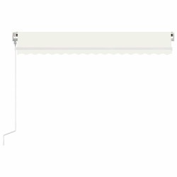 Auvent rétractable automatique 450x300 cm Crème 551713551713