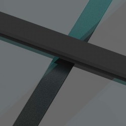 Porte coulissante noir 90x205 cm verre trempé aluminium 551721551721