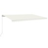 Auvent manuel rétractable 500x350 cm Crème 551722551722