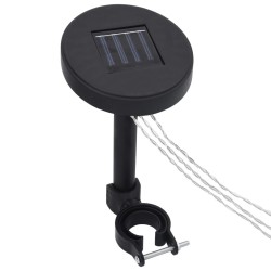 Tonnelle avec guirlande lumineuse LED 300x300cm Crème Aluminium 551789551789