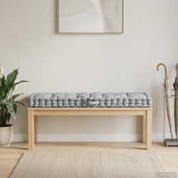 Coussin de plancher de palette Coton 120x40x7 cm Gris 551806551806