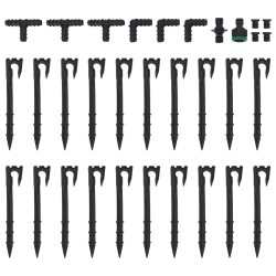 Tuyau d'arrosage de jardin noir 0,6" 50 m caoutchouc 551837551837