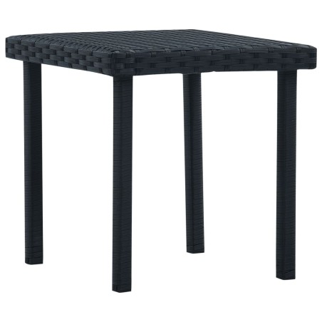 Table à thé de jardin Noir 40x40x40 cm Résine tressée 551838551838