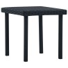 Table à thé de jardin Noir 40x40x40 cm Résine tressée 551838551838