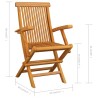 Chaises pliables de jardin lot de 6 Bois de teck solide 551851551851
