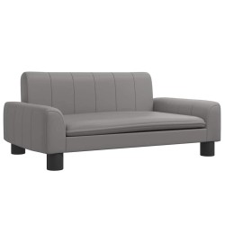 Lit pour chien gris 70x45x30 cm similicuir 551853551853