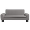 Lit pour chien gris 70x45x30 cm similicuir 551853551853