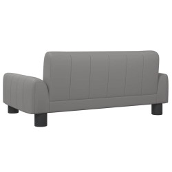 Lit pour chien gris 70x45x30 cm similicuir 551853551853