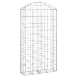 Panier de gabions arqué 100x30x180/200 cm Fer galvanisé 551877551877
