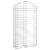 Panier de gabions arqué 100x30x180/200 cm Fer galvanisé 551877551877