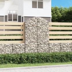 Panier de gabions arqué 100x30x160/180 cm Fer galvanisé 551878551878