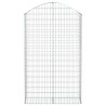 Panier de gabions arqué 100x30x160/180 cm Fer galvanisé 551878551878
