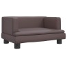 Lit pour chien marron 60x40x30 cm similicuir 551879551879